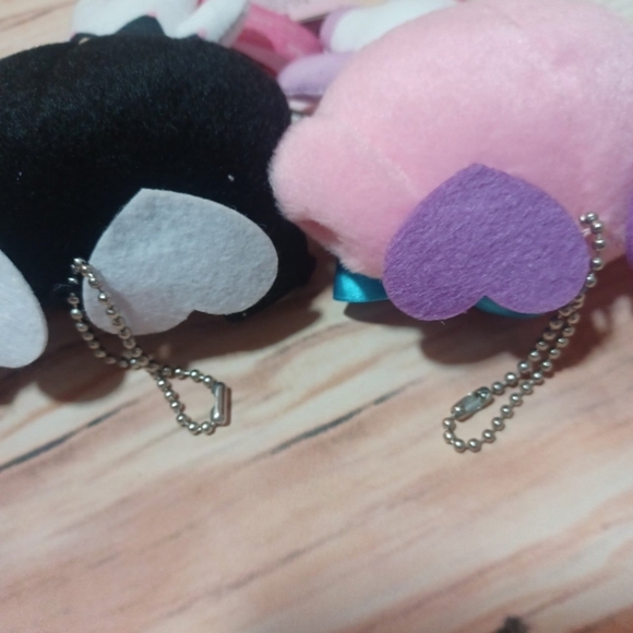 Sanrio X Honeyworks Rare My Melody Kuromi Plush Keychains W/Tags - Picture 7 of 10